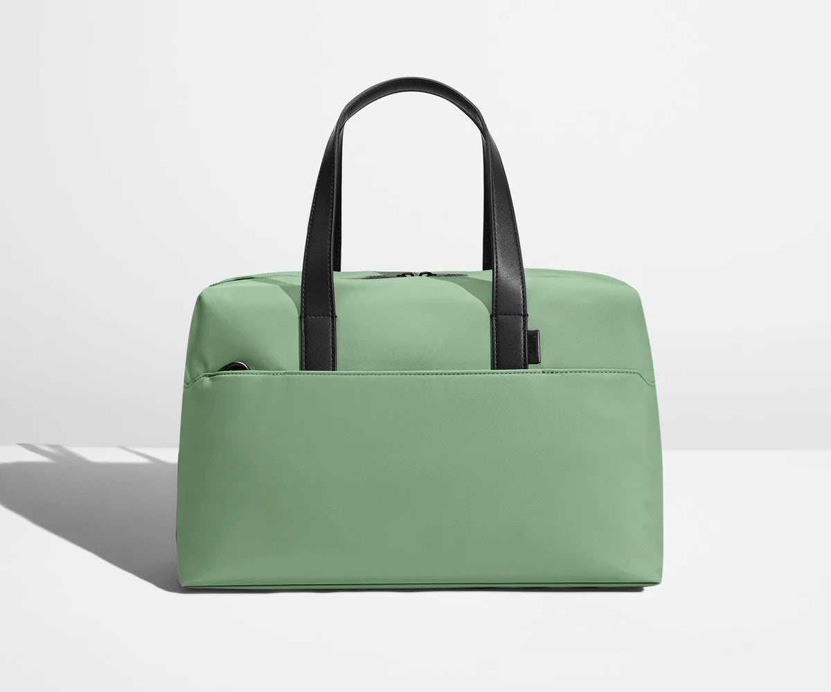 Nylon Leather Trim Multi-Functional Business Briefcase