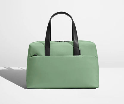 Nylon Leather Trim Multi-Functional Business Briefcase